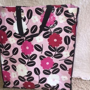 Reusable 🌸 tote large bag pink flowers 🌸